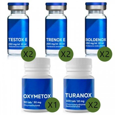 eine Kombination von Steroiden zur Steigerung von Muskelmasse und Kraft